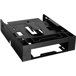 Soporte Icy Dock FLEX-FIT Trio para 2 x 2.5" HDD/SSD a 5.25" + Bahía de 3.5" (Negro) - Compatible co