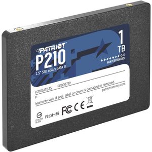 Patriot 1TB P210 SSD SATA III 2.5" - 520 MB/s Lectura, 430 MB/s Escritura