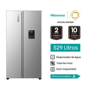 Refrigeradora HISENSE 529L No Frost RS3P558NMCA Gris