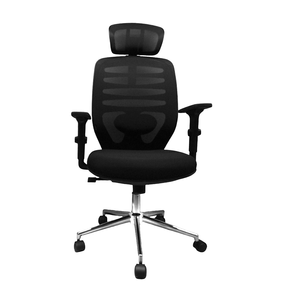 Silla Giratoria Ergonómica Nicole H Colors Black Decorplas Brazos Regulables
