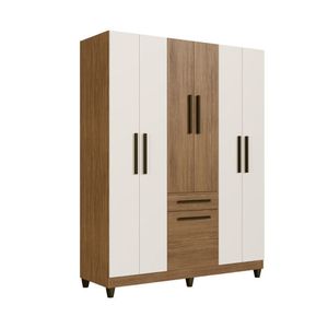 Ropero Venus 6 Puertas 1 Cajón 1 Zapatera Bicolor