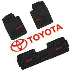 Pisos TOYOTA de 3Piezas Jebe IMPERMEABLE  para Auto y Camioneta