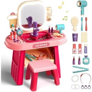 Juego de Tocador de Belleza con Luces LED y Sonido