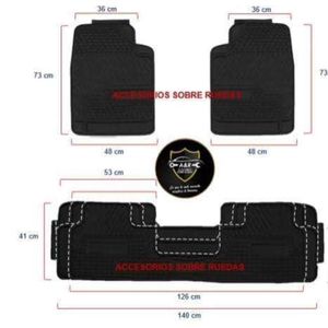 Pisos CHEVROLET de 3Piezas IMPERMEABLE para Auto y Camioneta