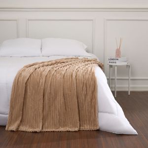 Manta OI25 Stripes Flannel Caqui