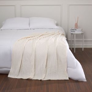 Manta OI25 Stripes Flannel Off White