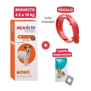 Antipulgas Bravecto para perros de 4.5 - 10 kg + Collar Antipulgas Graduable Para Mascotas