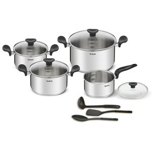 Set De Ollas Acero Inoxidable 11Pz Primary T-Fal