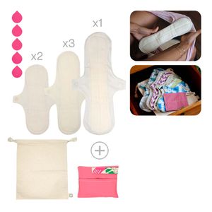 Toalla Higiénica de Tela Bamboo Balance Pack Flujo Alto Natural