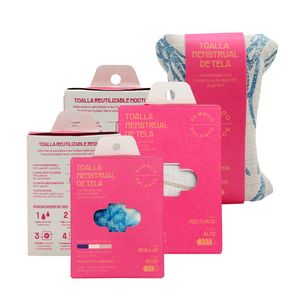 Toalla Higiénica de Tela Bamboo Balance Pack Flujo Alto Vicuña