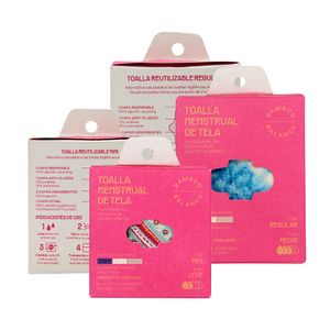 Toalla Higiénica de Tela Bamboo Balance Pack Flujo Leve Natural