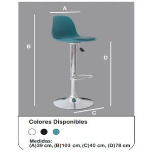Banco Alto Moderno Eliseo color Verde TU MESITA