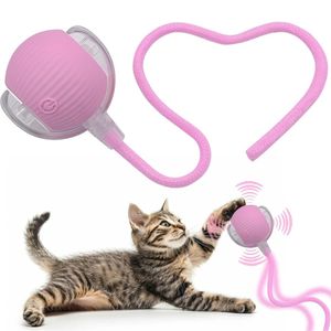 Pelota Interactiva para Gatos con Soga Juguete Inteligente LED