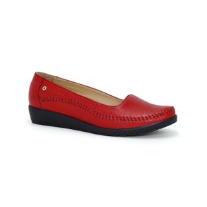 Mocasin  Casual Cuero Mujer Par&ss KA25Q1-KM036 Rojo