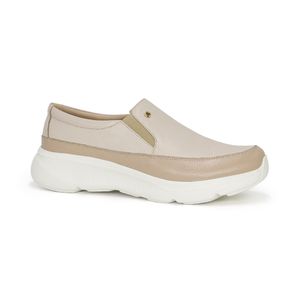 Mocasin  Casual Cuero Mujer Par&ss KA25Q1.AIRA Hueso