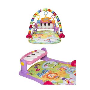 Gimnasio Piano De Juegos Rosado 3en1 Para Bebé Niña