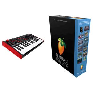 Image-Line FL Studio 21 Signature Edition y Kit de Producción Musical AKAI MPC mini mk3