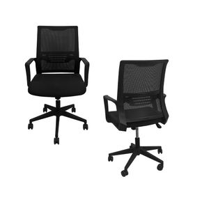 Silla Giratoria de Oficina TEROS TE-8127N material Nylon Base Plástico