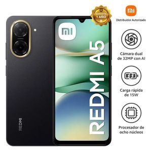 Celular Xiaomi Redmi A5 3GB + 64GB Dual SIM 4G Negro Medianoche