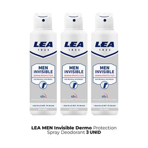 Lea Men Invisible Dermoprotection Spray Deodorant 3 Unid