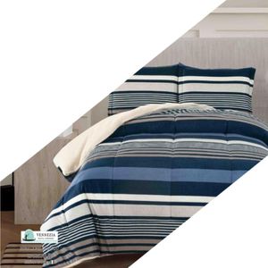 Set de Edredon 1.5 pz Patagonico Piel de Angel  c/ Carnero Venezia 100% Algodón de 5 Piezas - M