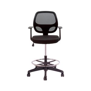Silla Cajera Ergonómica Con Apoyabrazos Malí Negro Ofideas