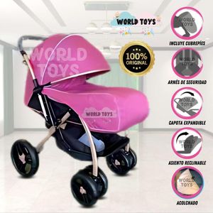 Coche Cuna para Bebé «LLANTONE» Edición Limitada Rosa