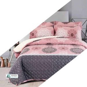 Set de Edredon 1.5 pz Patagonico Piel de Angel  c/ Carnero Venezia 100% Algodón de 5 Piezas - A15