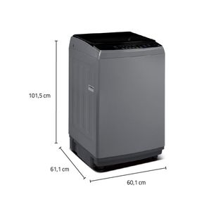 Lavadora Indurama LRI-16DGR One Touch 16kg Gris Oscuro