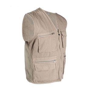 Chaleco de Trabajo Ligero Paper Touch Beige Talla M