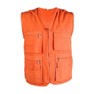 Chaleco de Trabajo Ligero Paper Touch Naranja Talla M