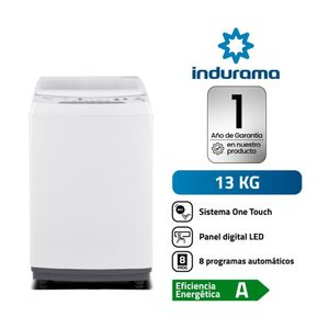 Lavadora Indurama LRI-13BLA One Touch 13kg Blanca