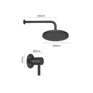 Llave de Ducha con Salida Cannes Negro Orange