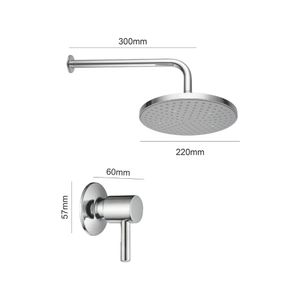 Llave de Ducha con Salida Cannes Cromado Orange