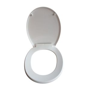 Asiento Elongado Plástico Fiori Caída Lenta Blanco
