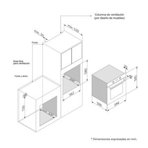 Horno Emprotrable Eléctrico Sole Scollection 56L