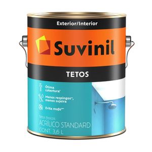 Pintura Latex Techo Suvinil Nieve 3.6 litros