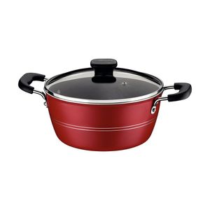 Olla Tramontina Sicilia 24 cm Roja – Aluminio Antiadherente 20402/724