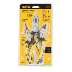 Juego de Alicates 3 Piezas Pretul 22966