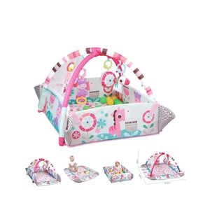 Gimnasio de Juegos 5en1 con Pelotas y Música Rosado