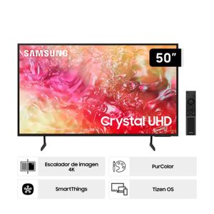 Televisor Samsung 50" UN50DU7000GXPE Crystal 4K UHD DU7000 Tizen OS Smart TV Black