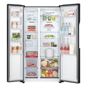 Refrigeradora LG 509L No Frost GS51MPD Negro