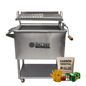 Caja China Mediana Inoxidable con Parrilla Elevadiza