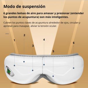 Masajeador de Ojos con Vibración y Presión de Aire Caliente YBY-M060