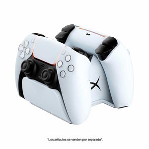 Estacion De Carga Dual HyperX Para Dualsense PS5 Blanco