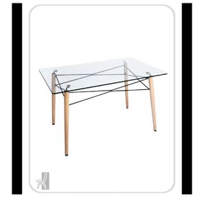 Mesa de Comedor Viki con Vidrio TU MESITA