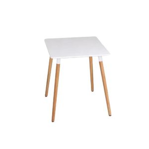Mesa Práctica de Comedor Alanis Cuadrada color Blanco TU MESITA