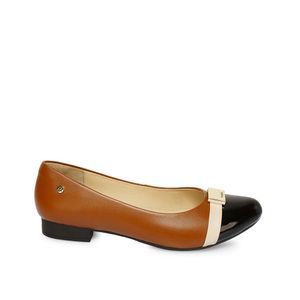 Zapato Ballerina Casual ECO-2520 Natural Viale Cuero