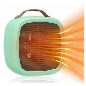 Mini Calefactor Portátil Eléctrico de 500W Calentador Estilo Moderno Verde
