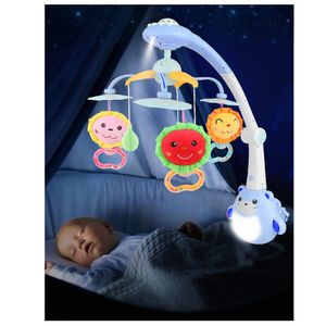 Movil Para Cuna con Proyector Luces y Control Celeste